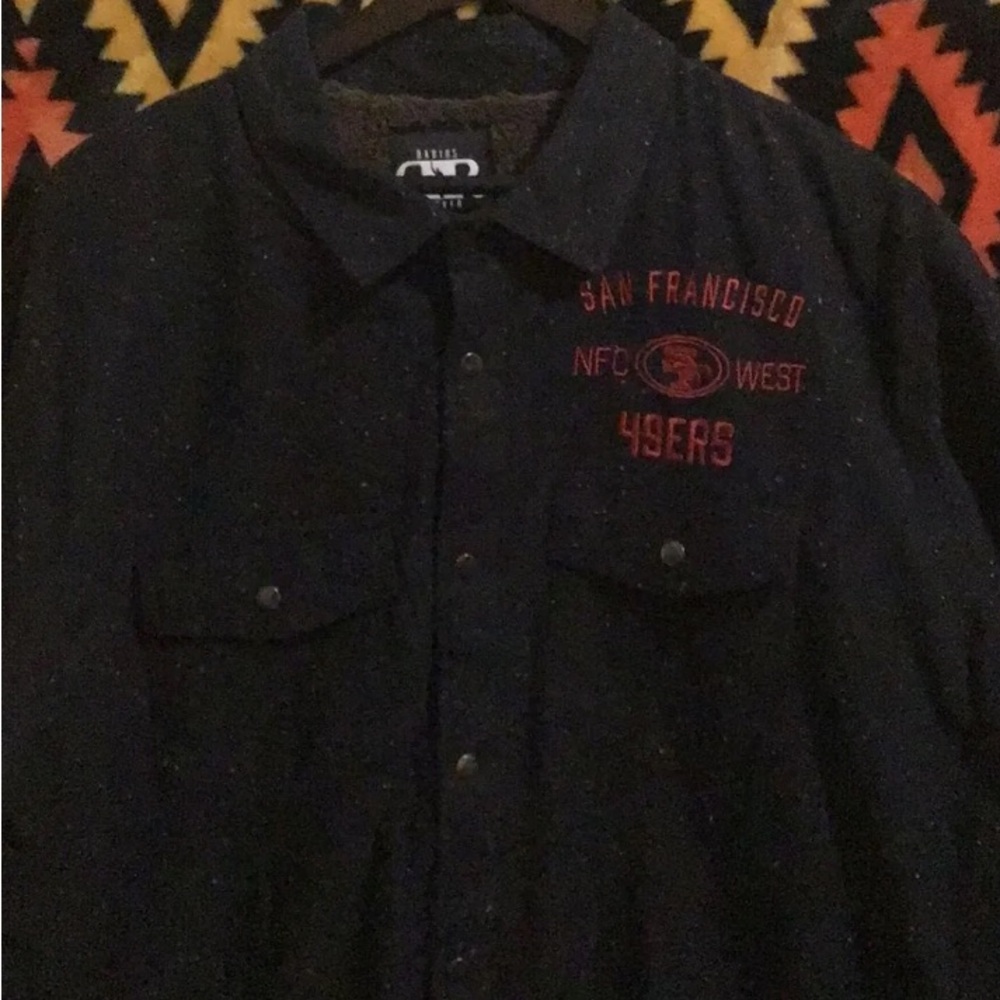 NWT Deadstock San Francisco 49ers Jacket by Darius Rucker XL Sherpa Lining